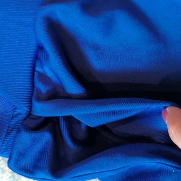 Nike Pants Athletic Pockets Logo Cobalt Blue Leg Zipper Girls Size Medium Track - Picture 6 of 9